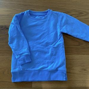 Primary sweatshirt, size 2T, light blue